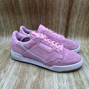 Adidas Continental 80 HK Sneakers Women's Size 8 Pink Suede Retro Low Top G27720